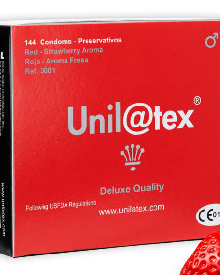 Preservativos Rojos/Fresa 144ud