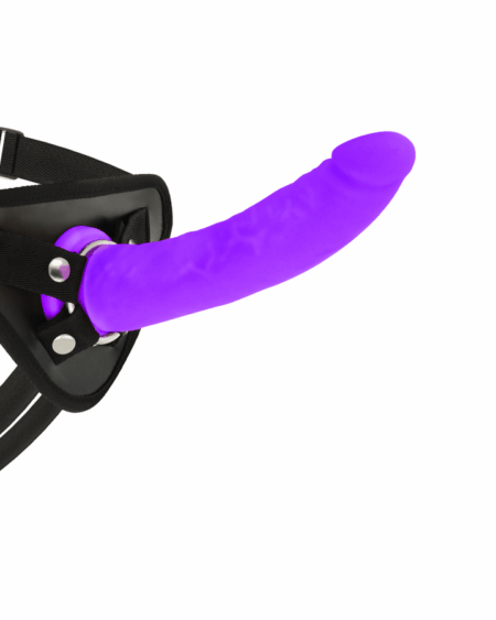 DELTA CLUB - TOYS ARNES + DILDO LILA SILICONA MEDICA 20 CM -O- 4 CM