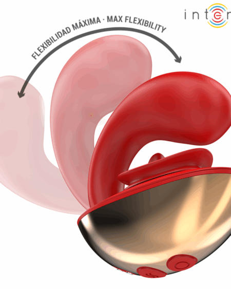 MARIAH VIBRADOR  ESTIMULADOR EN FORMA DE U 10 VIBRACIONES ROJO
