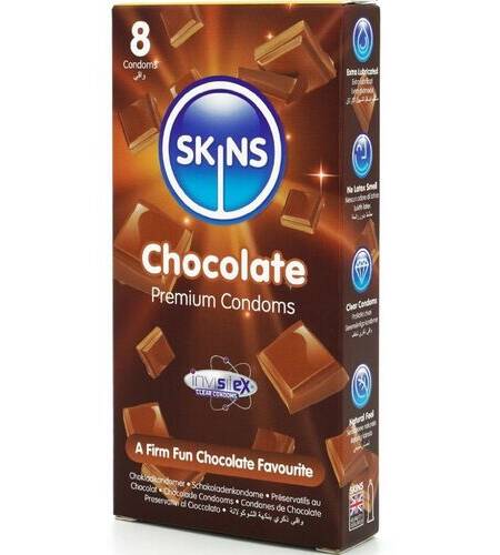 PRESERVATIVOS PREMIUM SABOR CHOCOLATE PACK 8