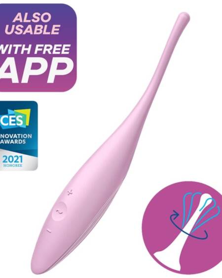 SATISFYER - TWIRLING JOY ESTIMULADOR CLITORIS ROSA