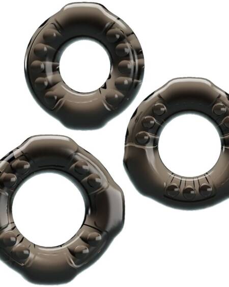 BAILE - COCK RINGS YVONNE SET 3 ANILLOS PENE