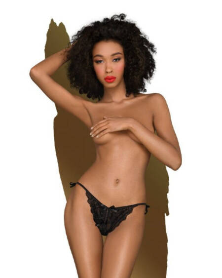PENTHOUSE - TOO HOT TO BE REAL TANGA NEGRO L/XL