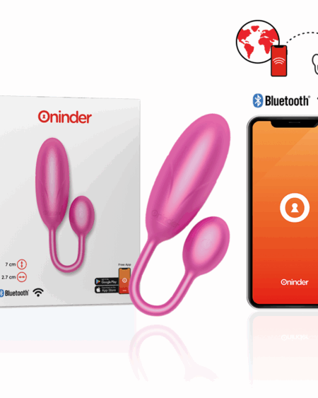 ONINDER - DENVER HUEVO VIBRADOR ROSA 7 X 2.7 CM - APP GRATUITA