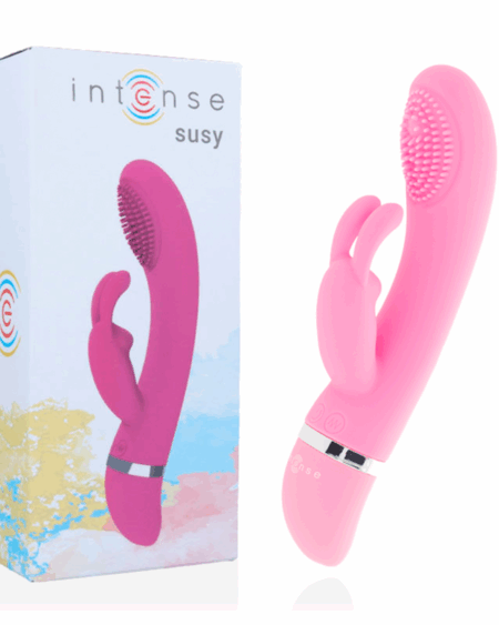 INTENSE - SUSY VIBRADOR OSCILANTE SILICON RABBIT ROSA
