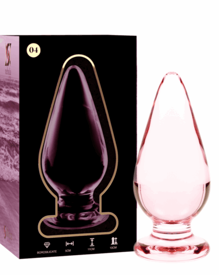 NEBULA SERIES BY IBIZA - MODELO 4 PLUG CRISTAL ROSA 11 CM -O- 5 CM