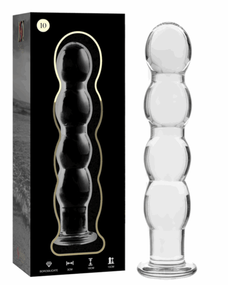 NEBULA SERIES BY IBIZA - MODELO 10 DILDO CRISTAL TRANSPARENTE 16.5 CM -O- 3.5 CM