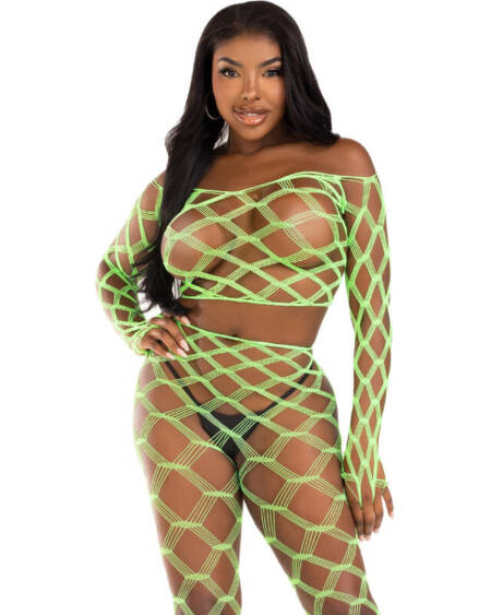 LEG AVENUE - TOP  LEGGINS HARDCORE VERDE