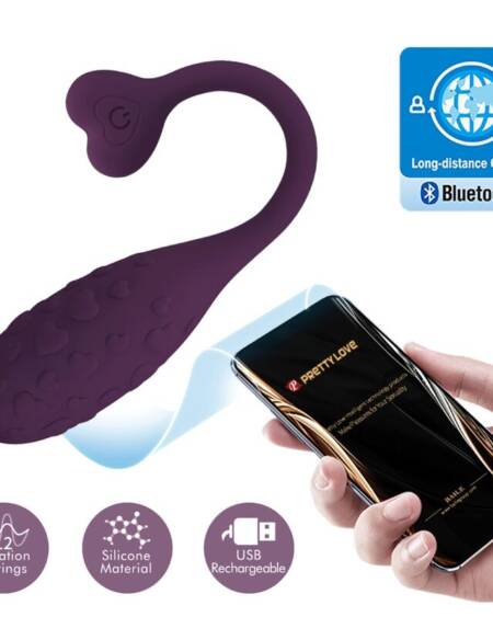 PRETTY LOVE - FISHERMAN HUEVO VIBRADOR LILA CONTROLADO POR APP