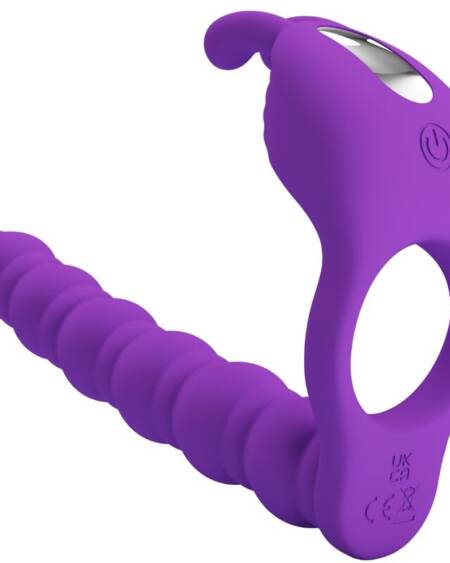 PRETTY LOVE - BLACKNEY ANILLO PENE CON PLUG VIBRADOR LILA