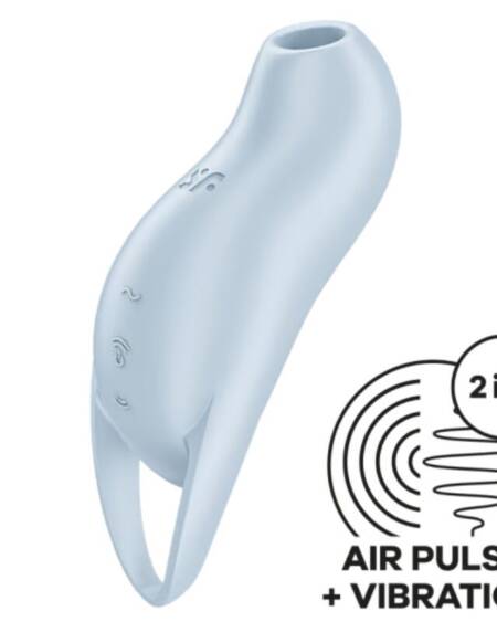 SATISFYER - POCKET PRO 1 ESTIMULADOR CLÍTORIS AZUL CLARO