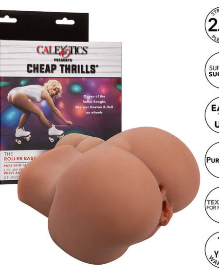 CALEXOTICS - THE ROLLER BABE DOBLE MASTURBADOR REALÍSTICO NATURAL