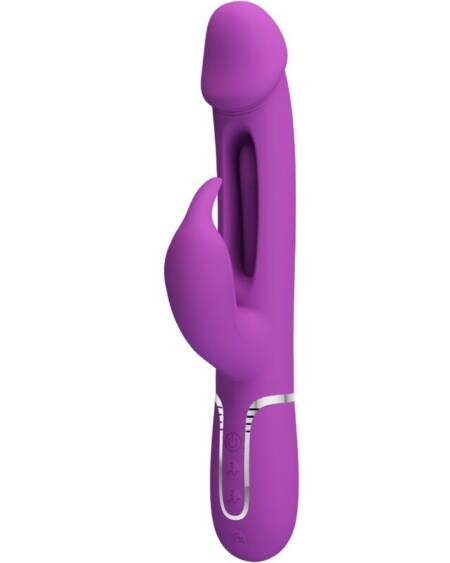 PRETTY LOVE - KAMPAS VIBRADOR RABBIT MULTIFUNCIÓN 3 EN 1 MORADO