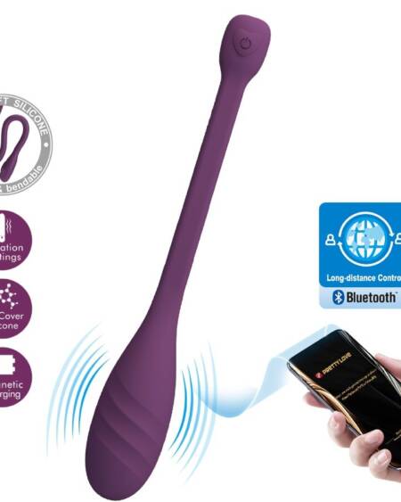PRETTY LOVE - LEVIATHAN VIBRADOR CONTROLADO POR APP MORADO