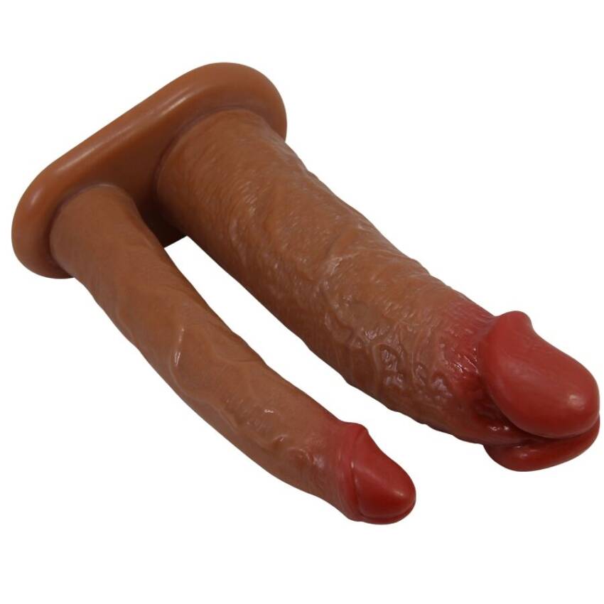 PRETTY LOVE - YAIRON FUNDA PARA PENE DOBLE CON EXTENSIÓN DE 4 CM MULATO - Imagen 2
