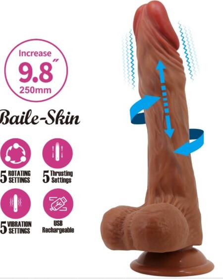 BAILE - CALISTO DILDO REALÍSTICO 25 CM NATURAL