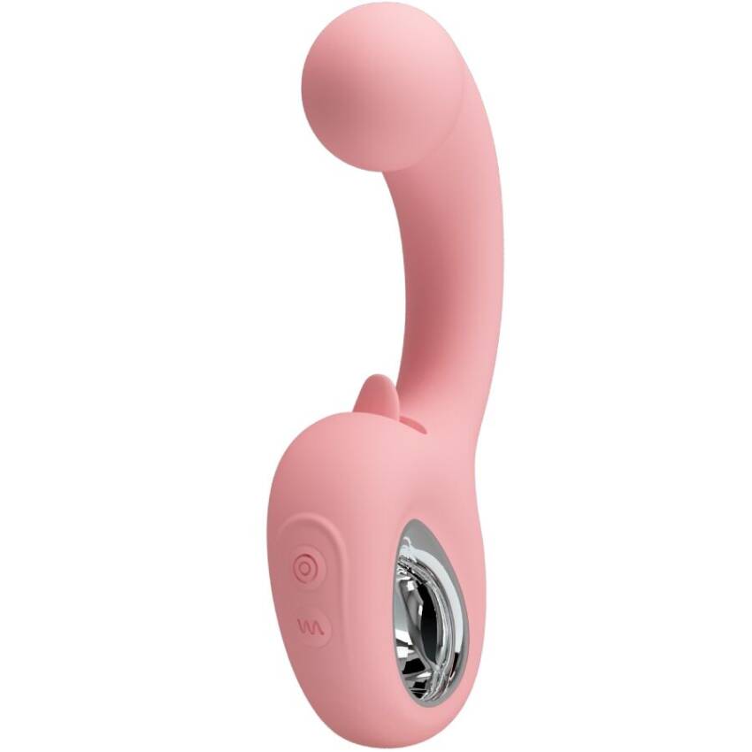 PRETTY LOVE - ERYNNYES VIBRADOR PUNTO G + ESTIMULADOR CLÍTORIS 10 VIBRACIONES ROSA - Imagen 2