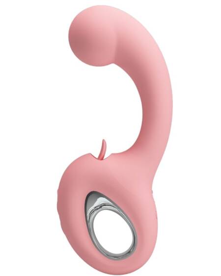 PRETTY LOVE - ERYNNYES VIBRADOR PUNTO G + ESTIMULADOR CLÍTORIS 10 VIBRACIONES ROSA