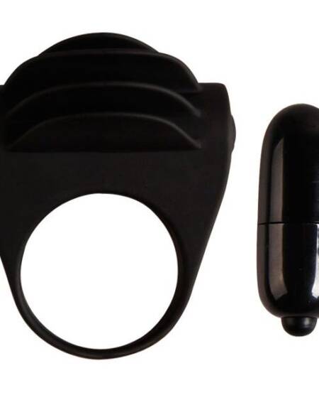 PRETTY LOVE - CHESTER ANILLO VIBRADOR NEGRO