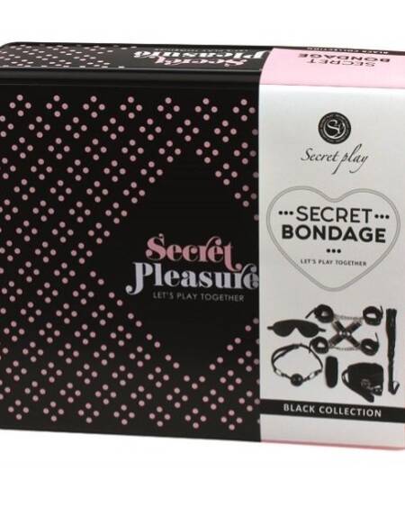 SECRETPLAY - BDSM SET 8 PCS NEGRO