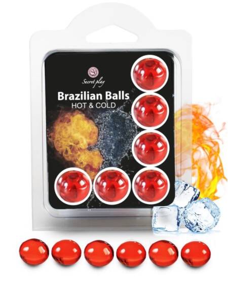 SECRETPLAY - SET 6 BRAZILIAN BALLS EFECTO FRIO Y CALOR