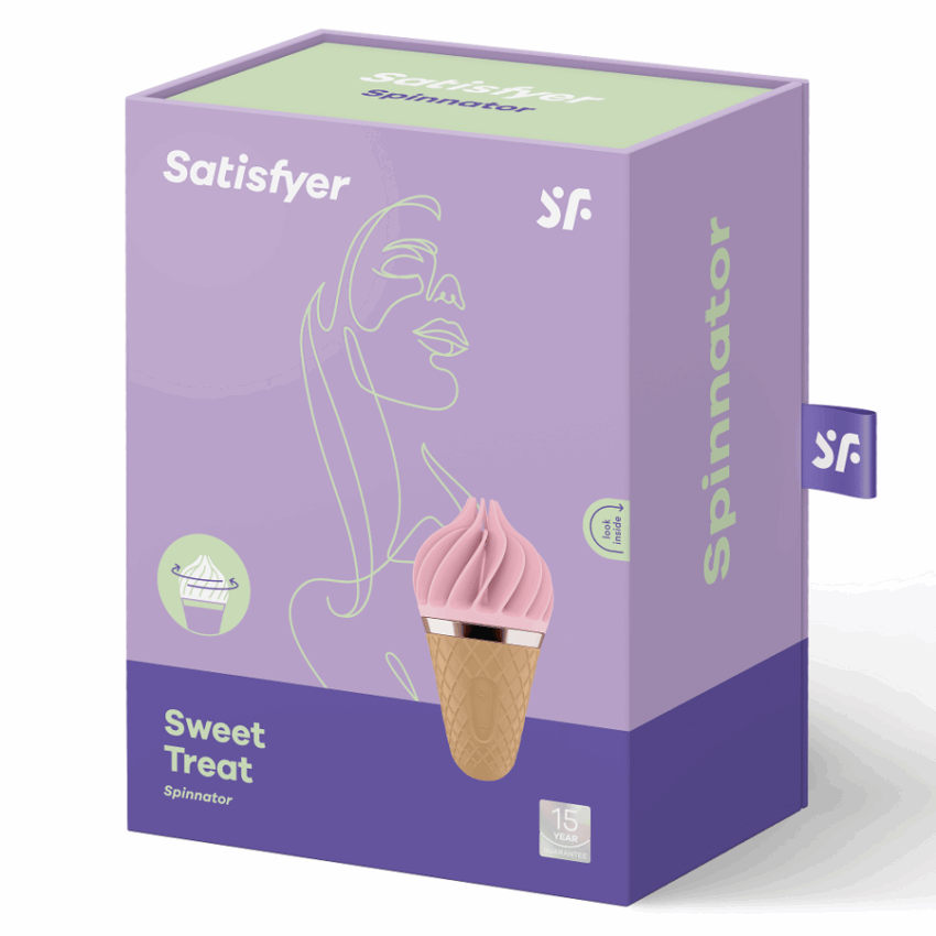 SATISFYER - SWEET TREAT SPINNATOR MARRÓN  ROSA - Imagen 3